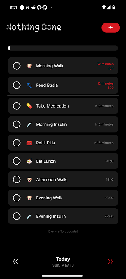 Nothing Done App Screenshot 07