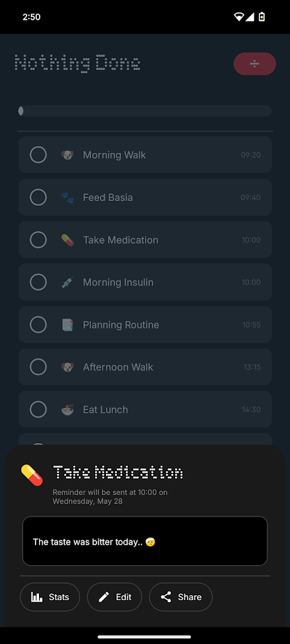 Nothing Done App Screenshot 03