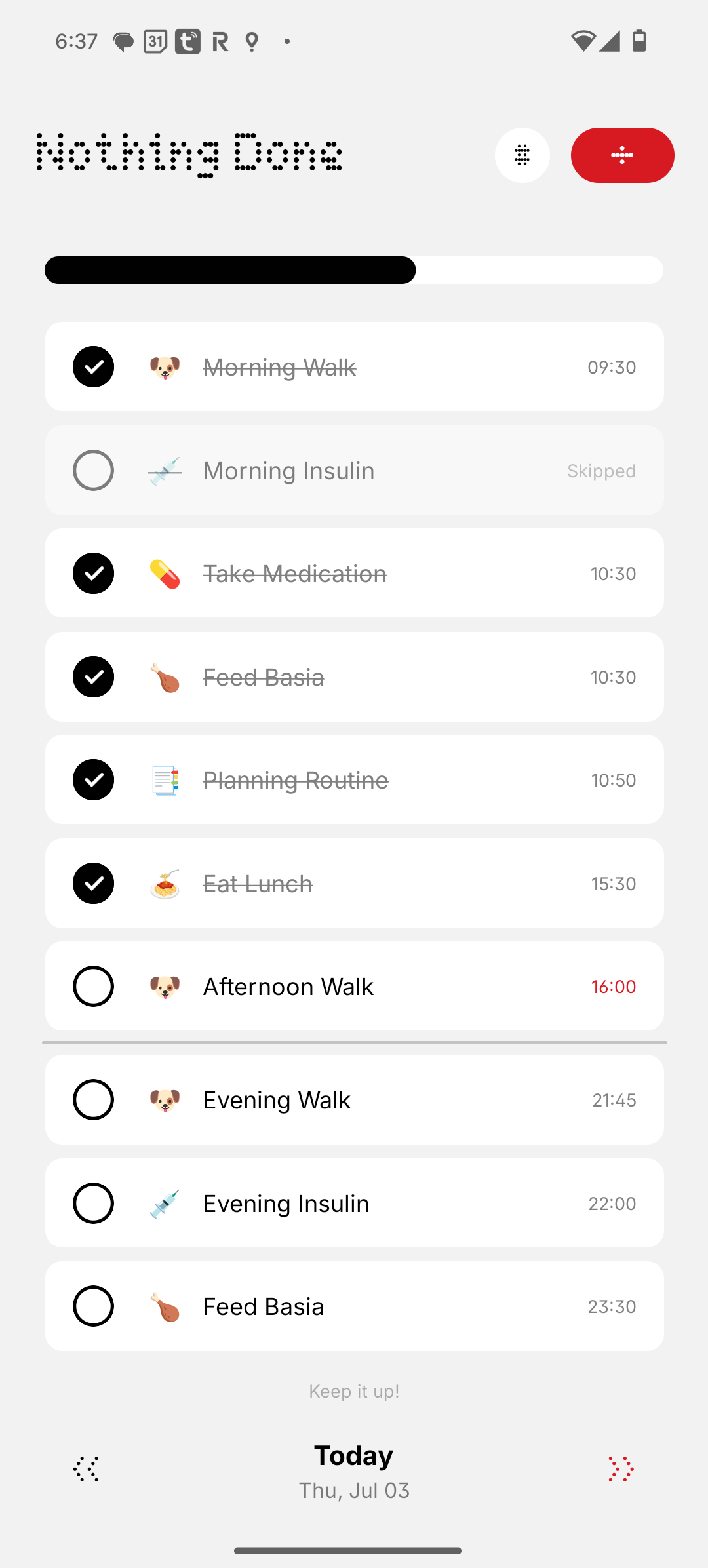 Nothing Done App Screenshot 01